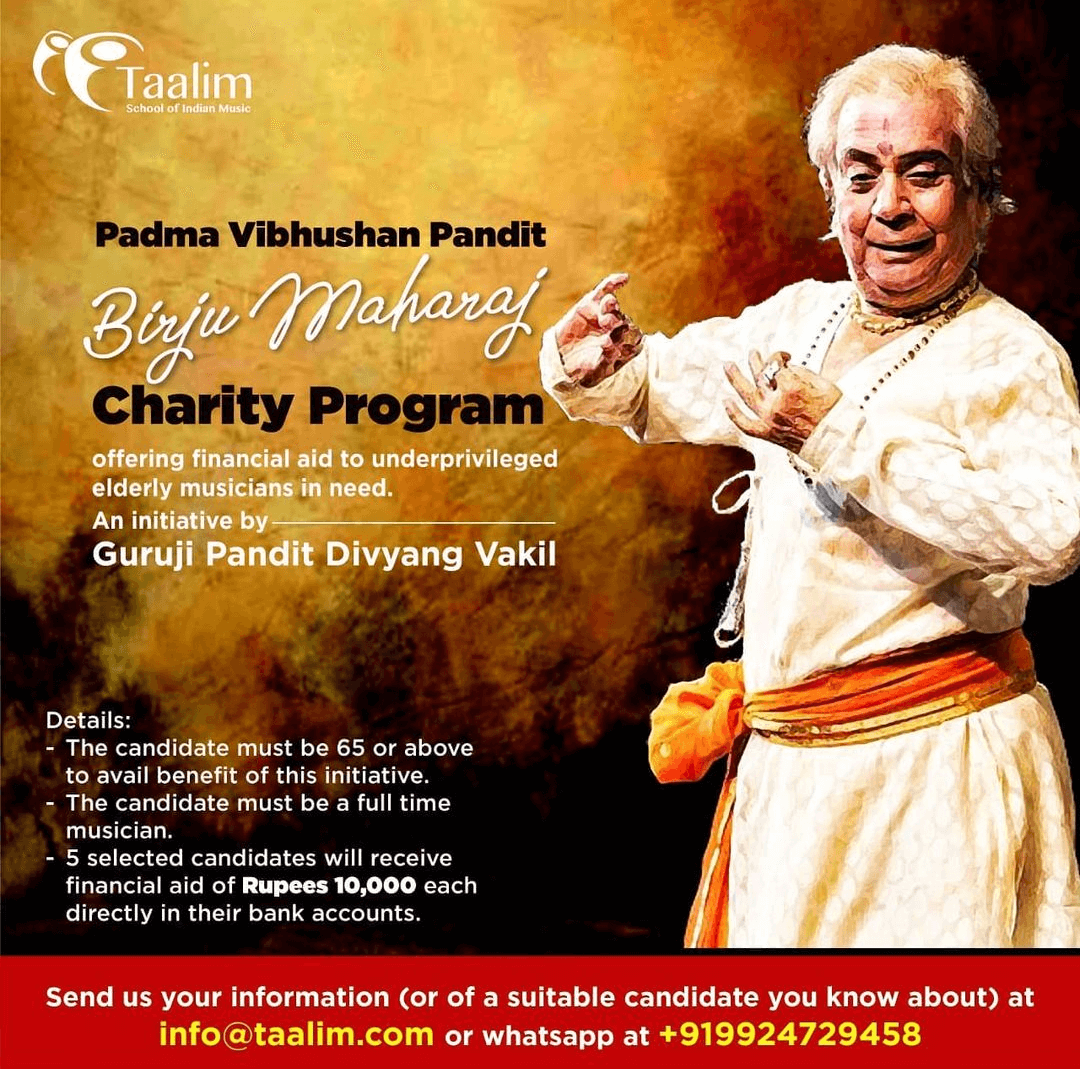 Charity program poster